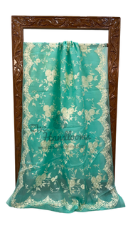 Organza Chikankari Handloom Banarasi Saree - The Handlooms