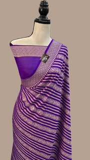 Pure Chiffon Khaddi Banarasi Saree - The Handlooms