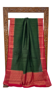 Moonga Georgette Handloom Banarasi Saree - The Handlooms