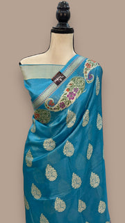 Pure Tussar Silk Handloom Banarasi Saree - The Handlooms