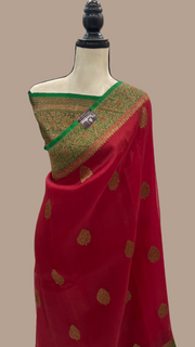 Pure Kora Handloom Banarasi Saree - The Handlooms