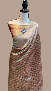 Pure Tissue Reshmi zari Banarasi Saree - The Handlooms