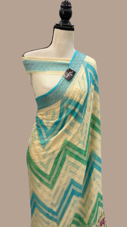 Pure Chiffon Khaddi Banarasi Saree - The Handlooms