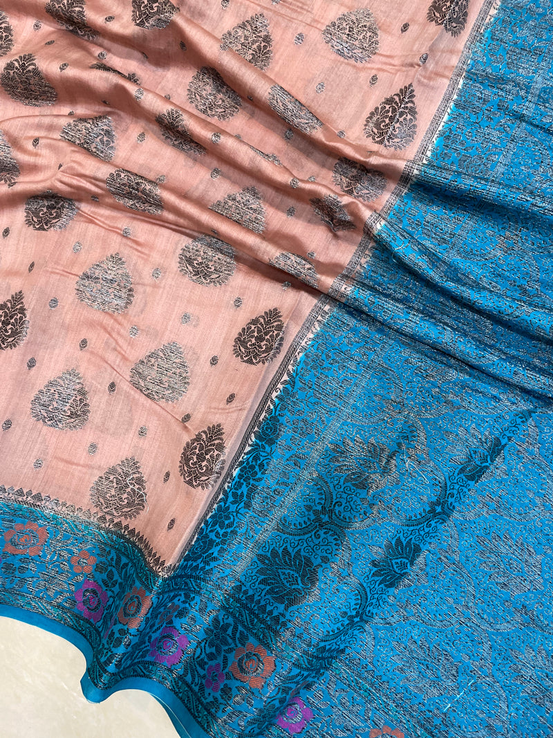 Pure Chiniya Silk Handloom Banarasi Saree - The Handlooms