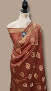 Pure Mango Silk Banarasi Handloom Saree - The Handlooms