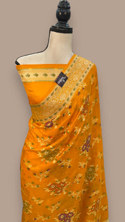 Pure Chiffon Khaddi Banarasi Saree - The Handlooms
