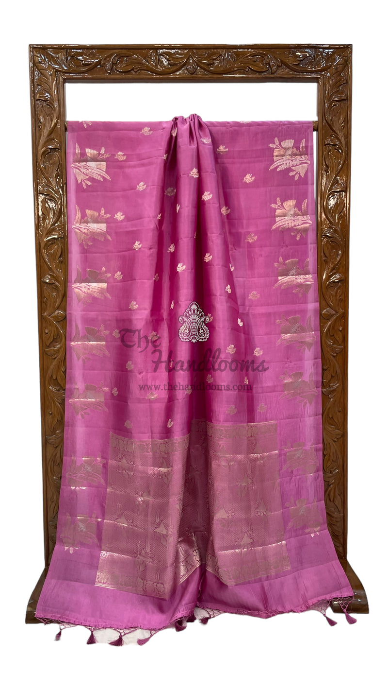 Pure Mango Silk Banarasi Handloom Saree - The Handlooms