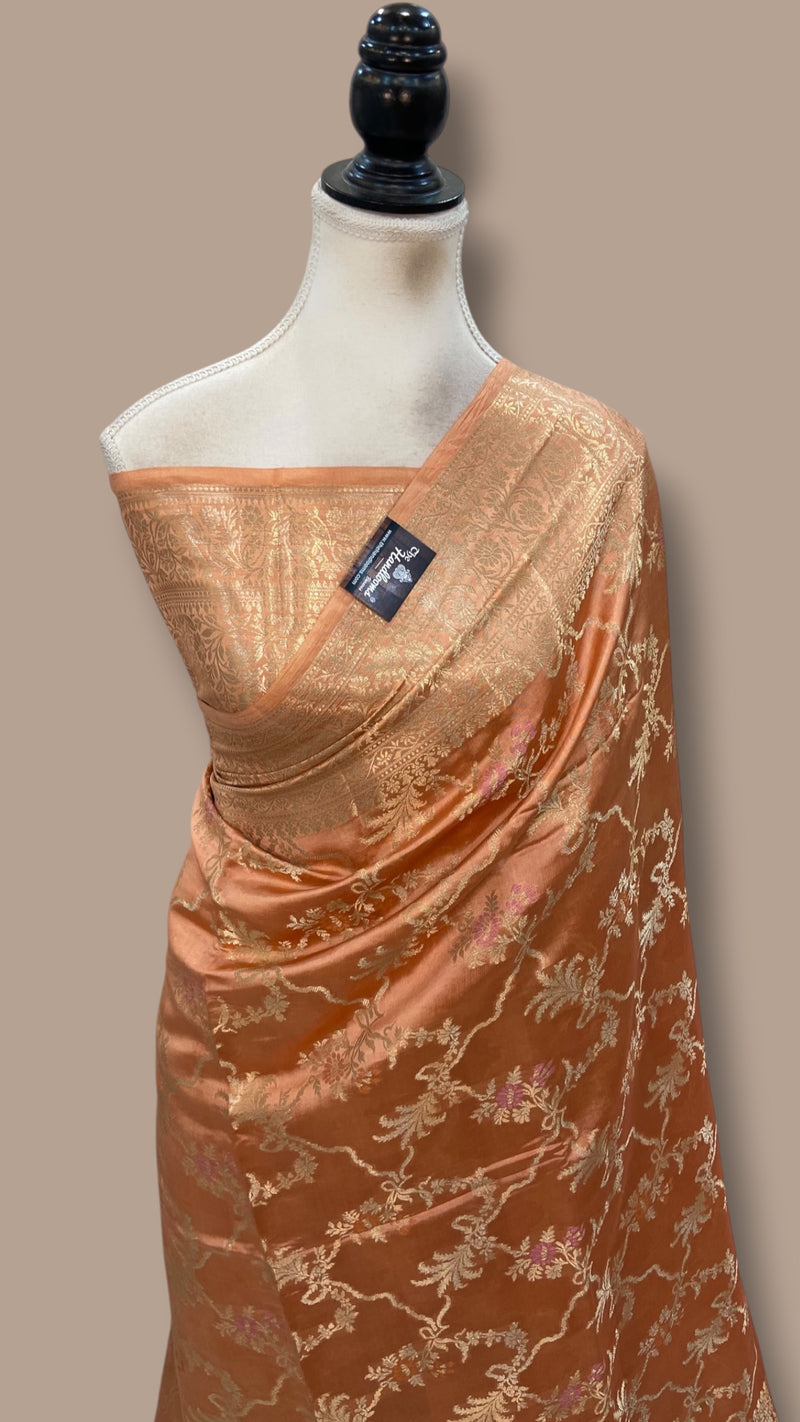 Pure Mango Silk Banarasi Handloom Saree