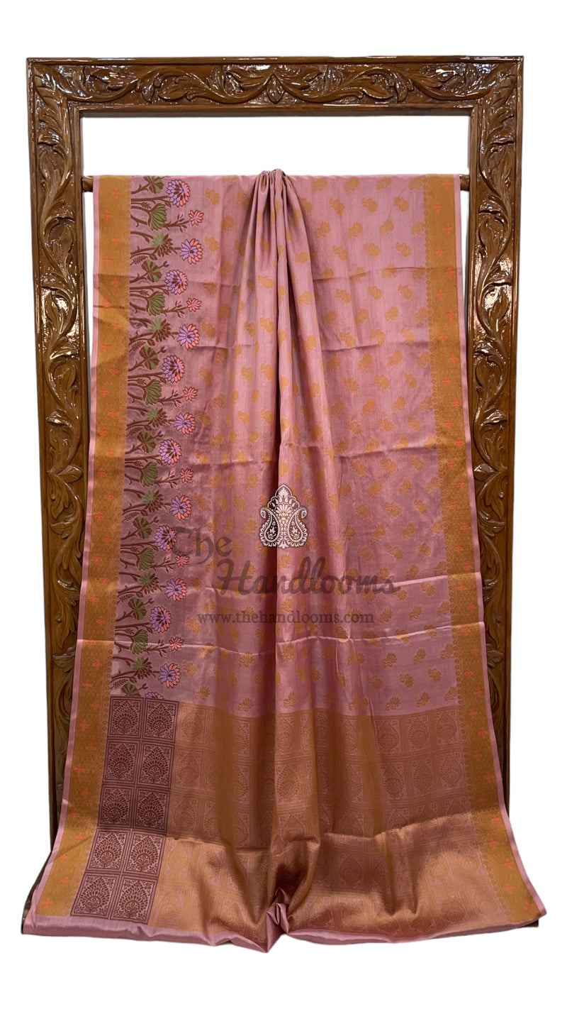 Pure Tussar Silk Handloom Banarasi Saree - The Handlooms