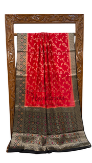 Pure Chiniya Silk Handloom Banarasi Saree - The Handlooms