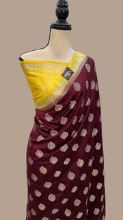 Pure Chiniya Silk Handloom Banarasi Saree - The Handlooms