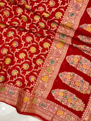 Pure Chiffon Khaddi Banarasi Saree - The Handlooms