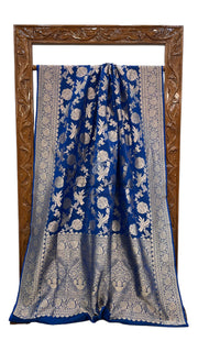 Pure Katan Silk Banarasi Handloom Saree - All Over Jaal Work - The Handlooms