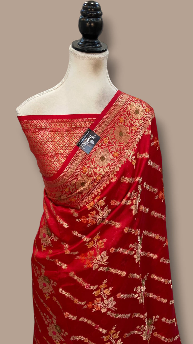 Pure Mango Silk Banarasi Handloom Saree