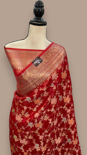 Pure Kora Handloom Banarasi Saree - The Handlooms