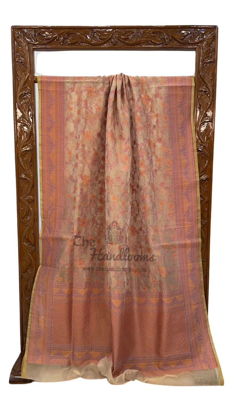 Pure Kora Tissue Handloom Banarasi Saree - The Handlooms