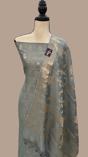 Pure Chiniya Silk Handlooms Banarasi Dress material - The Handlooms