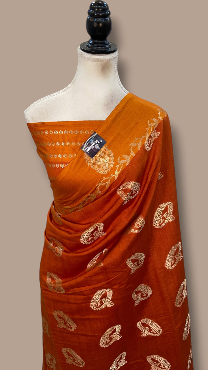 Pure Chiniya Silk Handloom Banarasi Saree