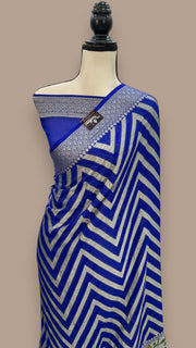 Pure Chiffon Khaddi Banarasi Saree - The Handlooms