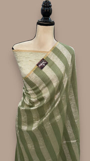 Pure Moonga Tissue Silk Banarasi Handloom Saree - The Handlooms