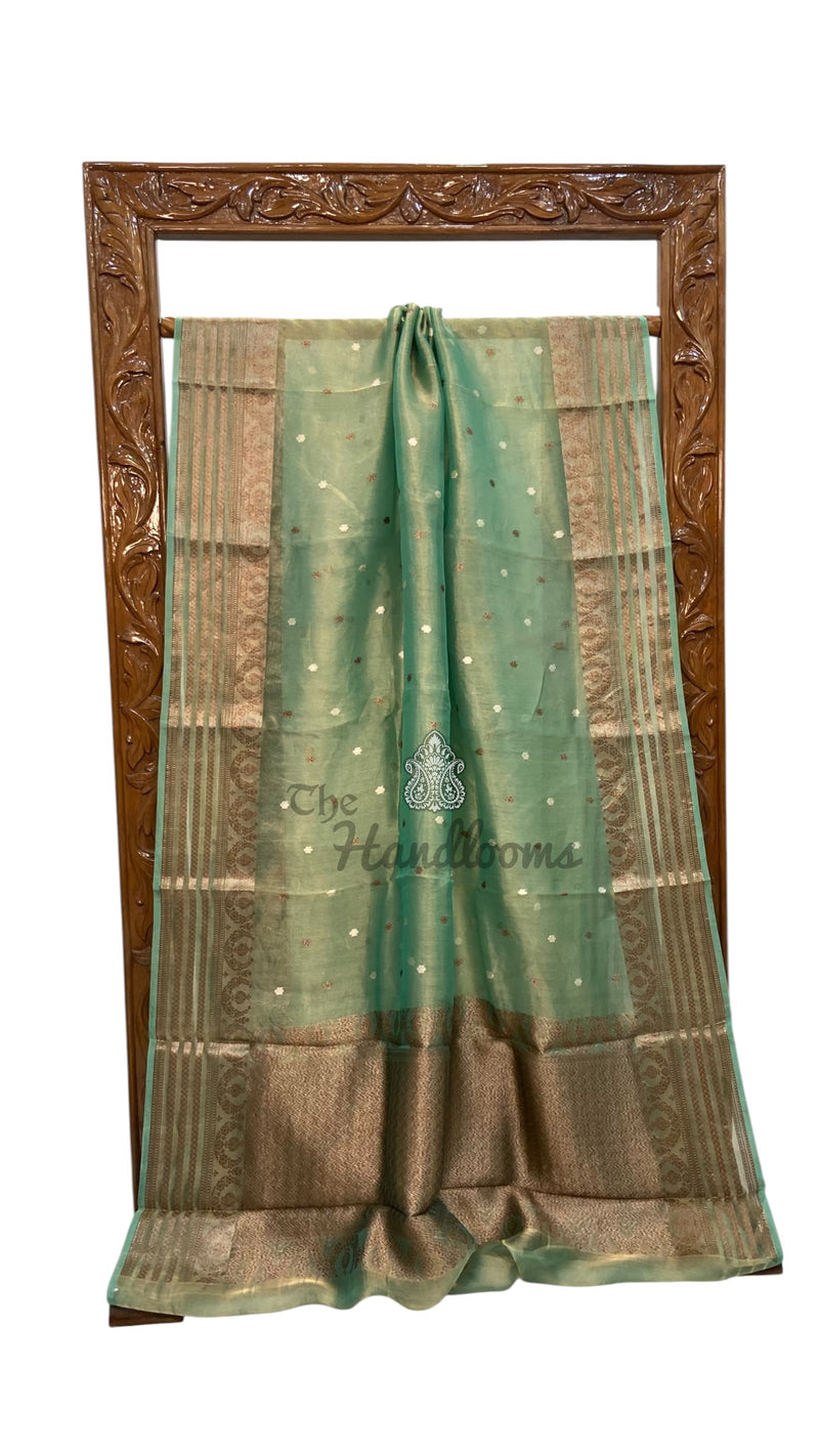 Pure Kora Tissue Silk Handloom Banarasi Saree