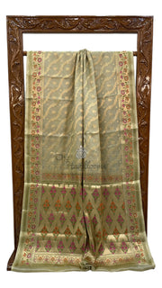 Pure Tussar Silk Handloom Banarasi Saree - The Handlooms