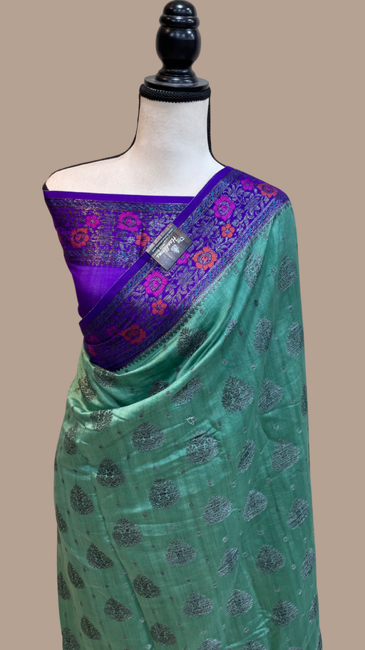 Pure Chiniya Silk Handloom Banarasi Saree - The Handlooms