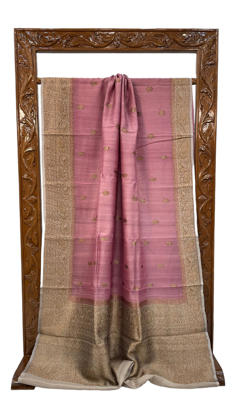 Pure Tussar Silk Handloom Banarasi Saree - The Handlooms