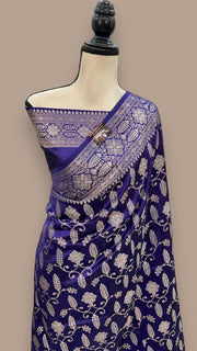 Pure Mango Silk Banarasi Handloom Saree - The Handlooms