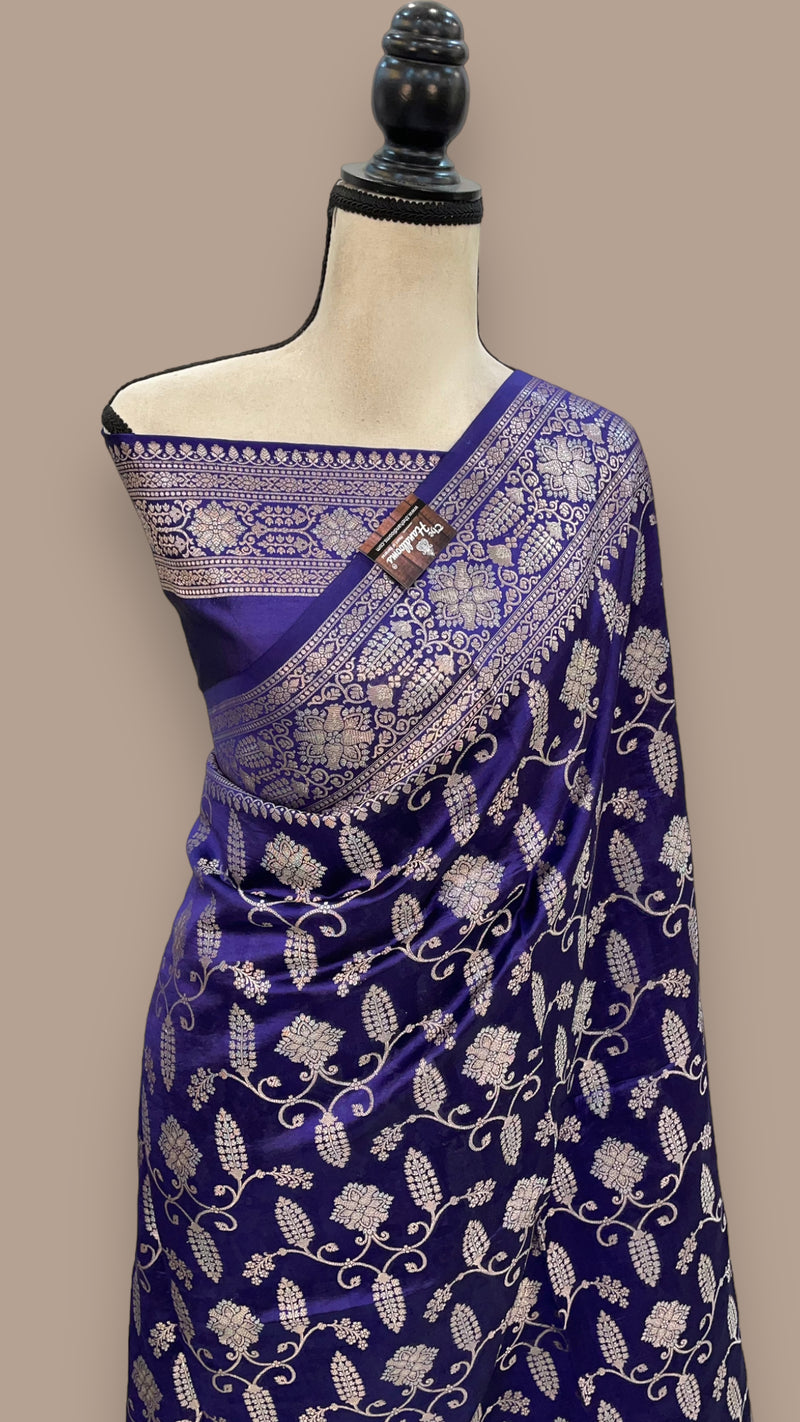 Pure Mango Silk Banarasi Handloom Saree - The Handlooms