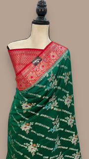 Pure Chiniya Silk Handloom Banarasi Saree - The Handlooms