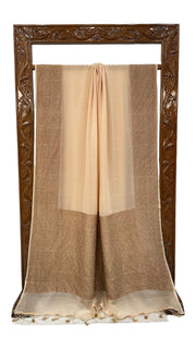 Khaddi Georgette Handloom Banarasi Saree -  Antique zari - The Handlooms