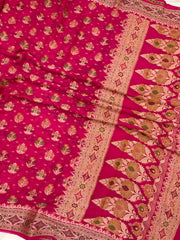 Pure Chiffon Khaddi Banarasi Saree - The Handlooms
