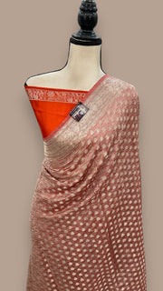 Pure Kora Tissue Crush Handloom Banarasi Saree - The Handlooms