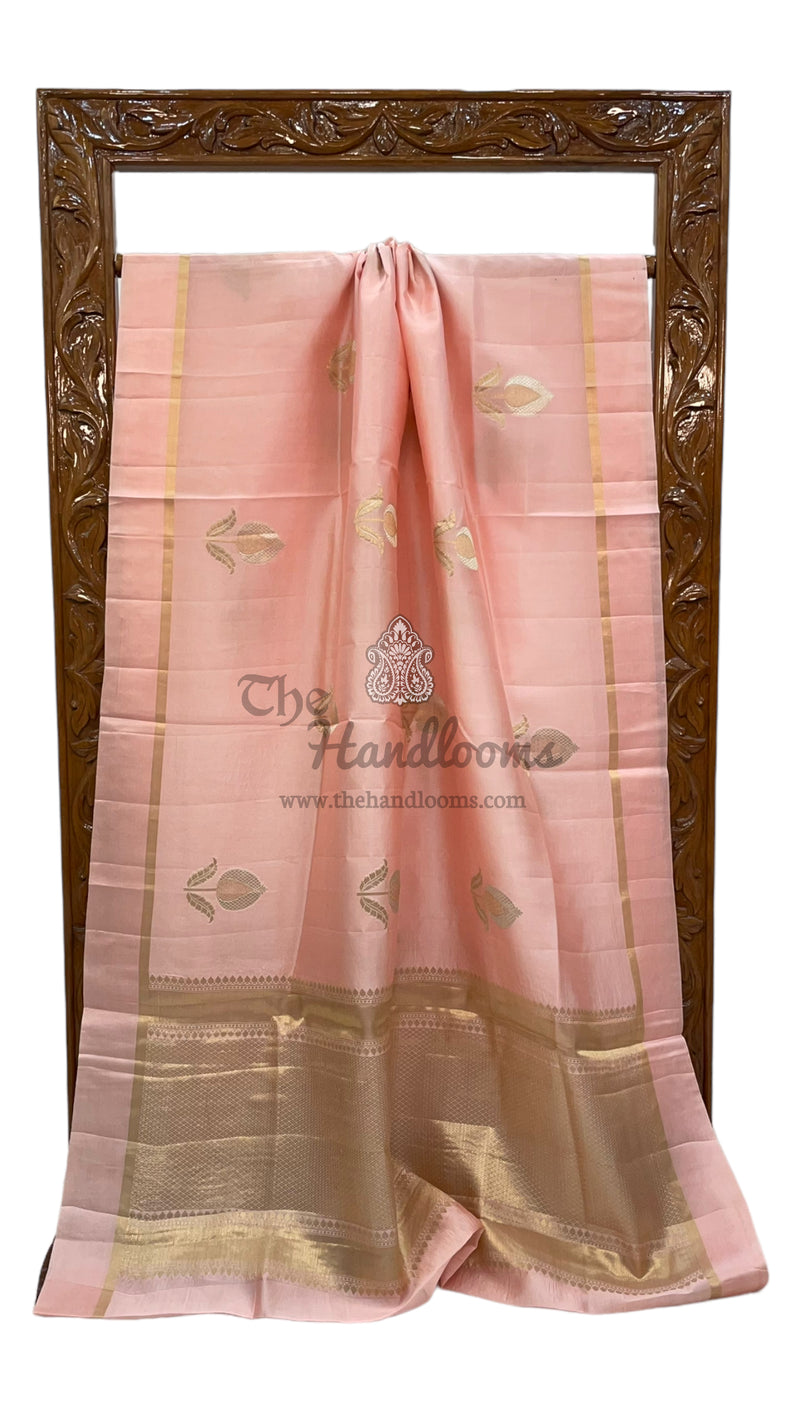Pure Mango Silk Banarasi Handloom Saree - The Handlooms