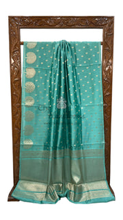 Pure Mango Silk Banarasi Handloom Saree - The Handlooms
