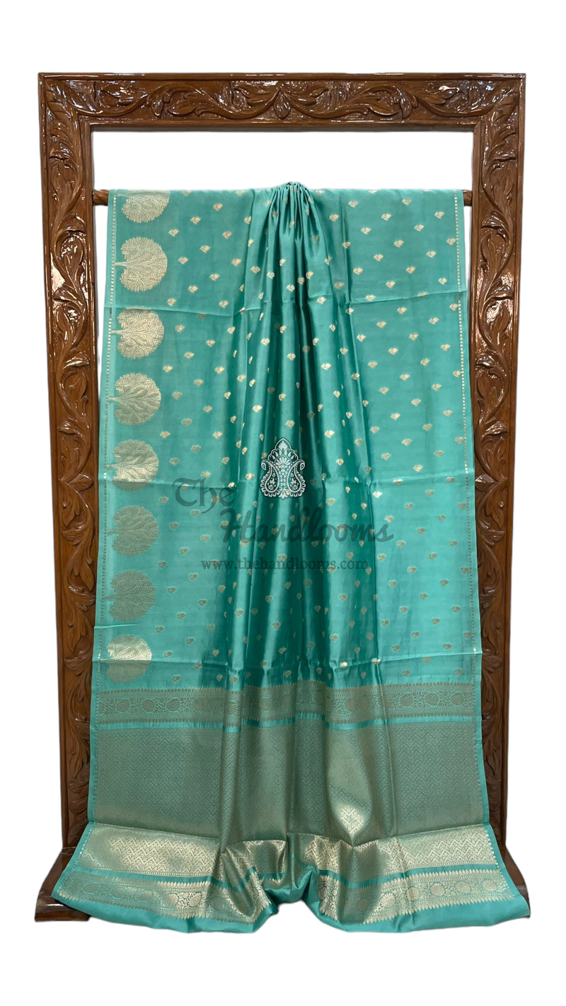 Pure Mango Silk Banarasi Handloom Saree - The Handlooms