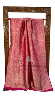 Pure Katan Silk Banarasi Handloom Saree - Tanchui Brocade With Meenakari - The Handlooms
