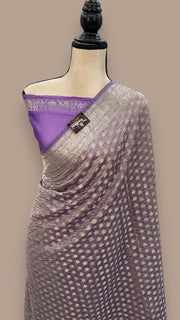 Pure Kora Tissue Crush Handloom Banarasi Saree - The Handlooms