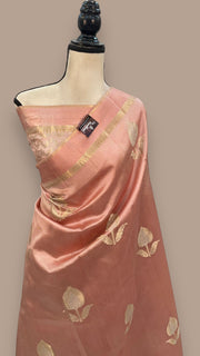 Pure Mango Silk Banarasi Handloom Saree - The Handlooms