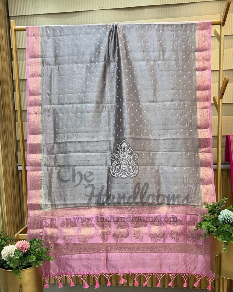 Pure Mango Silk Banarasi Dupatta - The Handlooms