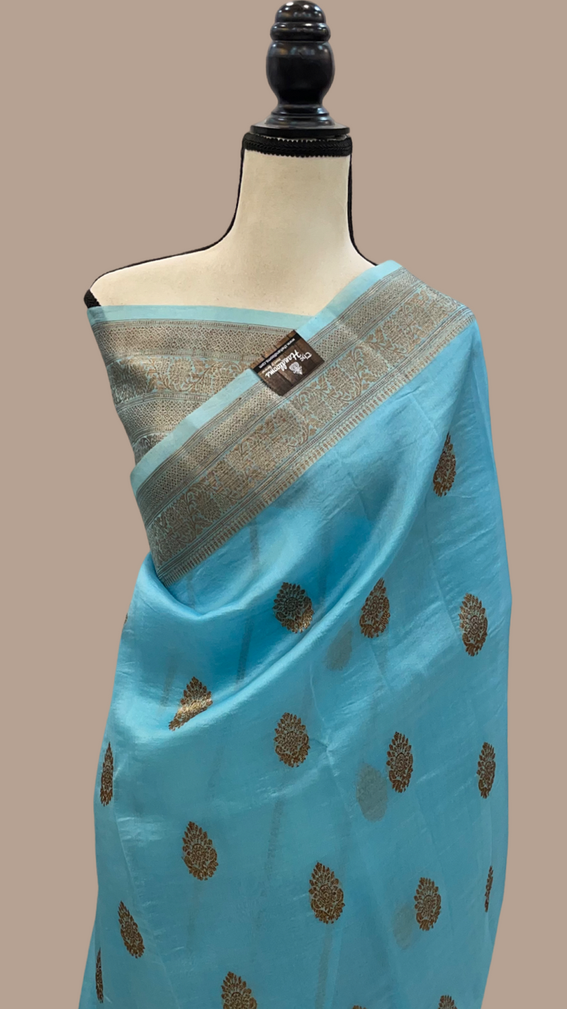 Pure Kora Handloom Banarasi Saree - The Handlooms