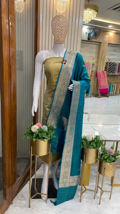 Pure Katan Silk Handlooms Banarasi Dress material