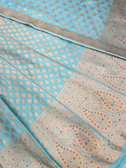 Pure Katan Silk Handloom Banarasi Lehenga All Over Sona Roopa Jaal Work With Stitched - The Handlooms