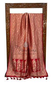 Pure Katan Silk Banarasi Handloom Saree - Tanchui Brocade - The Handlooms