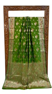 Pure Chiniya Silk Handloom Banarasi Saree - The Handlooms