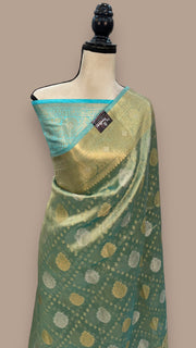 Pure Kora Tissue Handloom Banarasi Saree - The Handlooms