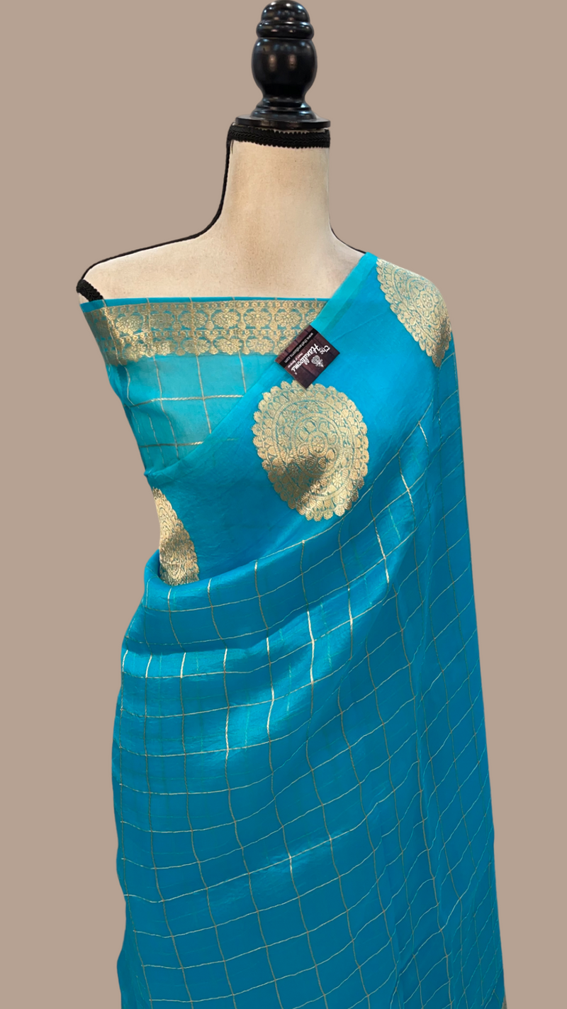Pure Kora Handloom Banarasi Saree - The Handlooms