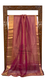Pure Kora Tissue Handloom Banarasi Saree - The Handlooms