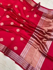 Pure Chiniya Silk Khaddi Handloom Banarasi Saree - The Handlooms